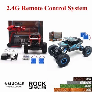 1/18 RC Monster Truck Off-Road Vehicle 4WD Remote Control Buggy Crawler Car Gift - Picture 1 of 15
