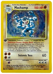Pokémon TCG - Machamp - 8/102 - Holo - 1st Edition - Base Set [Heavily Played] - Picture 1 of 3