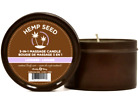 Earthly Body Hemp Seed 3-In-1 MASSAGE CANDLE (3 Piece Set ~ 3 Scents) 6 oz. Each