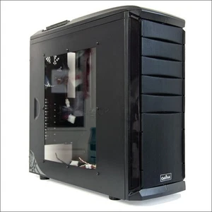 Cubitek Tattoo Pro - Red LED Fans - Side Window - ATX Mid Tower Case - Picture 1 of 8
