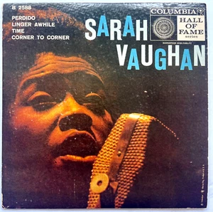 VINTAGE SARAH VAUGHN "PERDIDO" CBS RECORDS HALL OF FAME 4 SONGS 7" VINYL 45 RPM - Imagen 1 de 2