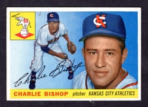 1955 TOPPS CHARLIE BISHOP  CARD NO:96 NEAR MINT CONDITION