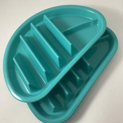 Fiesta Taco Plates Microwave Dishwasher Safe BPA Plastic Plates Set Of 2 - Image 1 of 4