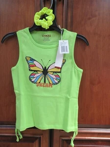 NWT! Girls Size 10 Butterfly Dream Shirt & Matching Hair Scrunchie! - Picture 1 of 9