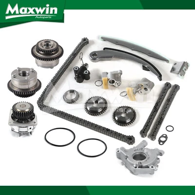 Timing Chain Kit VVT Oil Water Pump for 04-08 Nissan Maxima 04-09 Quest 3.5L - Image 1 of 4