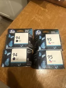 2PK Genuine HP 94 HP 95 Ink 4 Total Expired Date Working. BINAC6 - Picture 1 of 3