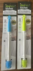 2-in-1 Water Bottle Brush Cleaner and Straw Brush set of 2 Brand NEW - Picture 1 of 2