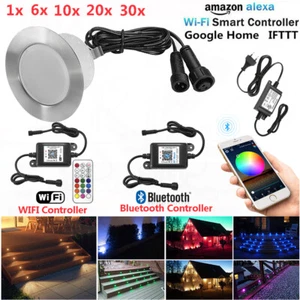 Faretto da incasso LED WIFI Bluetooth RGB/RGBW lampada esterna illuminazione terrazza spot - Foto 1 di 26