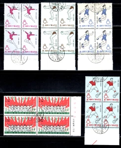 CHINA PRC SC#732-36, First Athletic Meet of Emerging Forces C100 Block CTO NH OG - Picture 1 of 4