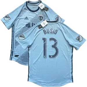 2019 Sporting Kansas City Authentic Home Jersey #13 Busio Large Soccer MLS NEW - Picture 1 of 12