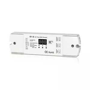 AC 2Channel Triac DMX Dimmer 220V 120V-240V 2CH*1A 480W DMX512 Controller S1-D - Picture 1 of 1