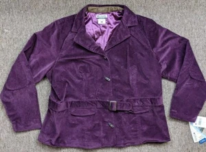 Columbia Heather Ridge Blazer Jacket Women's 1X Purple River Resort Cotton Blend - Picture 1 of 8