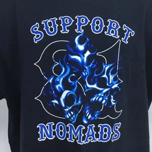 Herren Gr. XXXL HD TShirt Nomads Support Crew 5 Jahre Harley Motorrad Club Totenköpfe - Bild 1 von 7