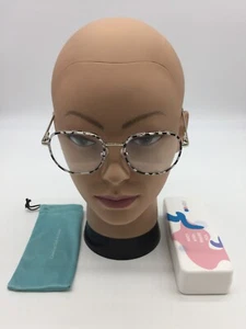 Firmoo FG1104 Eyeglasses Optical Frame 53-17-142 Black, White, Silver - Picture 1 of 10