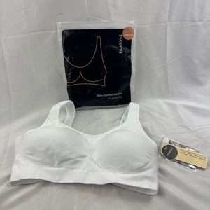 Shapermint Truekind White Daily Comfort Wirefree padded shaper bra size M NEW - Picture 1 of 9