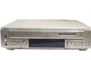 SONY MXD-D5C 5-CD MiniDisc Changer Player Deck Combo MXDD5C Gold Tested Used - Picture 1 of 8