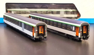 PIKO 97310 : SET 2 VOITURES CORAIL SNCF NEUF EN BOITE - Imagen 1 de 3