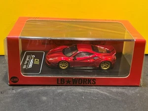 1/64 CM MODEL LB WORKS FERRARI 488 RED - Picture 1 of 5