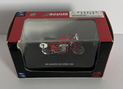 NewRay 1:32 Scale Due Cast MV Agusta 125 Corsa 1952 Model Motorcycle Red - Image 1 of 4