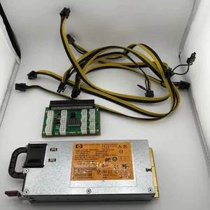 HP PSU - 750RB A - 750 Watt GPU Mining Power Supply Chain Sync Rig PSU 110-240V - Afbeelding 1 van 3