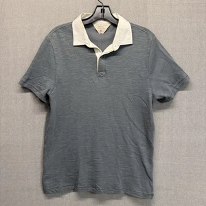 RAG & BONE Vintage Men’s Teal Dress Shirt Short Sleeve Size Medium Polo - Picture 1 of 8