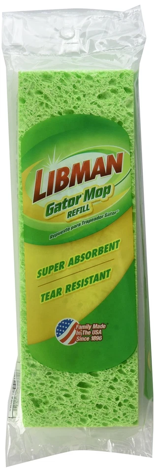 Libman 3021 Gator MOP Sponge Refill Green