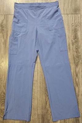 Adar Addition Collection Cargo Scrub Pants Ceil Blue Women's M Drawstring Casual - Image 1 of 4