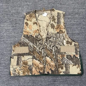 Vintage Ozark Trail Vest Men XL Full Zip Hunt Game Pocket Real Tree Nylon Camo - Picture 1 of 8
