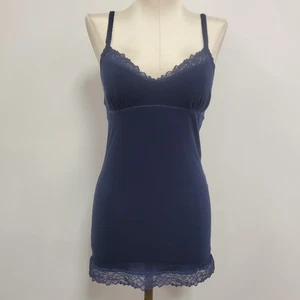 VTG Abercrombie & Fitch Womens Y2K Babydoll Lace Trim Cami Size M Elena Gilbert - Picture 1 of 10