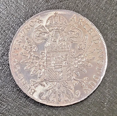 TALLERO di CONVENZIONE 1780X MARIA TERESA AUSTRIA Fdc moneta Argento silver coin - Immagine 1 di 4