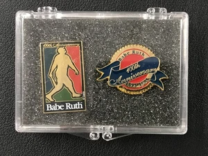 VTG 1995 Babe Ruth 100th Anniversary Collector Pin Set MLB Limited Edt. w/CASE! - Picture 1 of 3