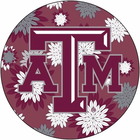TEXAS A&M 4" FLORAL DESIGN MAGNET-TEXAS A&M AGGIES CAR MAGNET-NEW FOR 2016! Cover