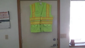 NEW Concern for Safety Reflexite Visibly Better Men's Reflectors Snap Vest 2XL - Picture 1 of 6