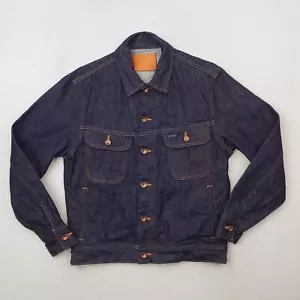 Taylor Stitch Giacca Uomo 40 Blu The Long Haul Selvedge Denim Camionista Lavaggio Scuro - Foto 1 di 16