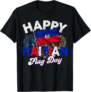 Happy Haitian Flag Day Pride Haiti 1804 Mens Womens T-Shirt - Picture 1 of 4