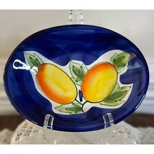 Vintage 2002, California Pantry, Classic Ceramics, relish dish, oval, blue,
