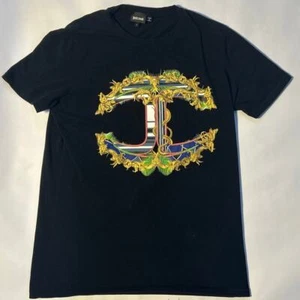 Mens Just Cavalli T Shirt Black Size Large - Picture 1 of 4