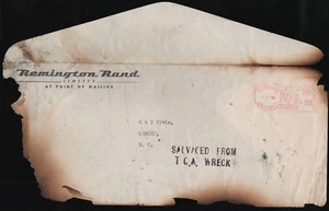 Canada Apr 8 1954 Moose Jaw TCA RCAF Plane Crash Cover Interrupted Mail - Picture 1 of 4