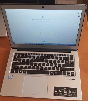 Acer Swift 3 Display 14" Intel Core i3 256GB SSD Ram 4 GB caricatore e scatola - Immagine 1 di 4