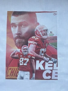 1 Travis Kelce Kansas City Chiefs Quilt Block Fußball NÄHEN QUADRATISCHER STOFF #87 - Bild 1 von 2
