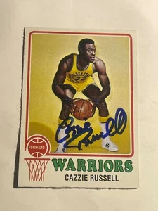 Golden State Warriors CAZZIE RUSSELL Signed Card - Picture 1 of 1