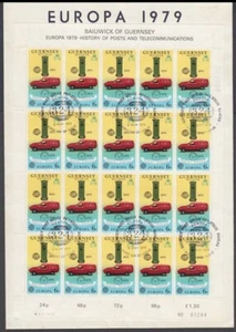 GUERNSEY 1979 EUROPA COMMUNICATIONS SHEETS FDC (ID:R15684) - Picture 1 of 2