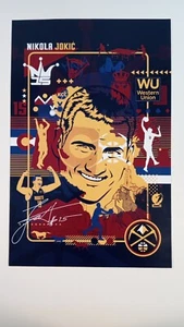 2020-21 Nikola Jokic NBA MVP Western Union Poster SGA Playoffs Game 3 - Picture 1 of 7