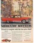 1961 MERCURY Meteor 800 Signal Red 2-door Coupe Vintage Ad 