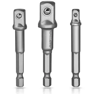 S&R Stecknuss-Adapter-Set 3-teilig Steckschlüssel- Bohrmaschinen, Akkuschrauber - Bild 1 von 7