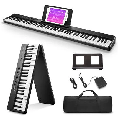 🎹 Donner DP-10 Faltbares Digitalpiano 88 Tasten E-Piano mit Tasche & Pedal - Bild 1 von 4