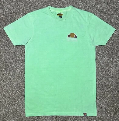 ellesse Men’s T-Shirt (SHB06831) Pea Green Reflective Logo S/S Crew Neck Size XS - Image 1 of 4