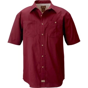 Gravel Gear Mens Brushed Twill Short Sleeve Work Shirt with Teflon Choose Size - Picture 1 of 1