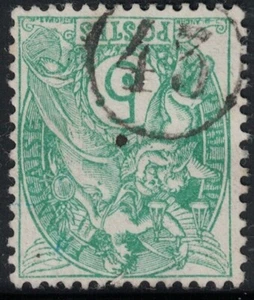 TYPE BLANC - N°111 - JOUR DE L'AN - CHIFFRE 43 DANS UN CERCLE. - Picture 1 of 1