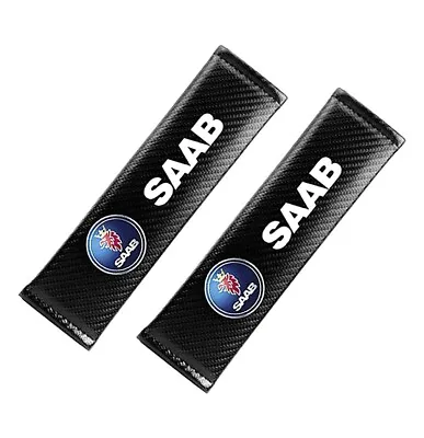 SAAB Carbon Fibre Effect Seat Belt Pads. • 11.36€